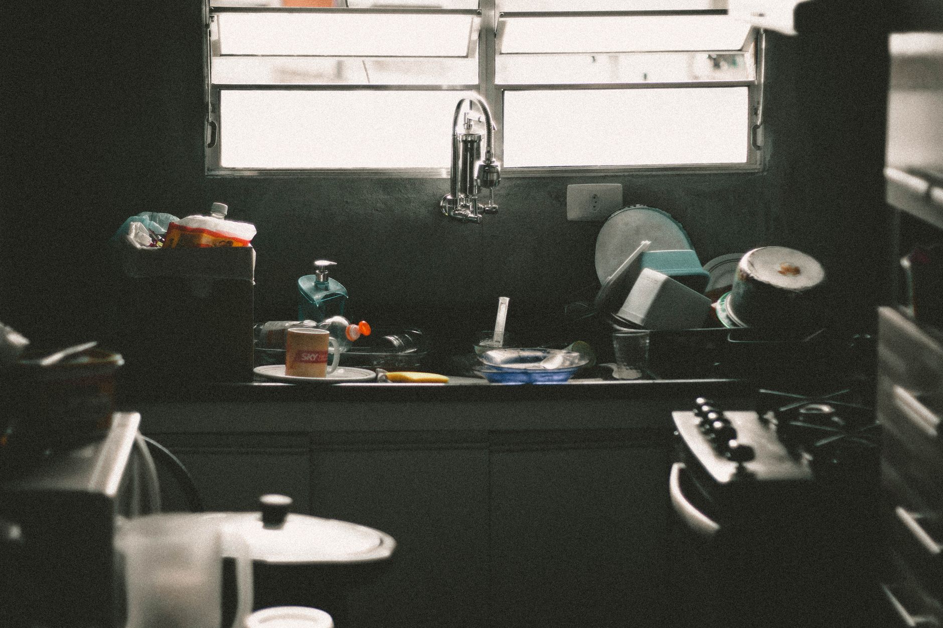 Kitchen deep clean — before